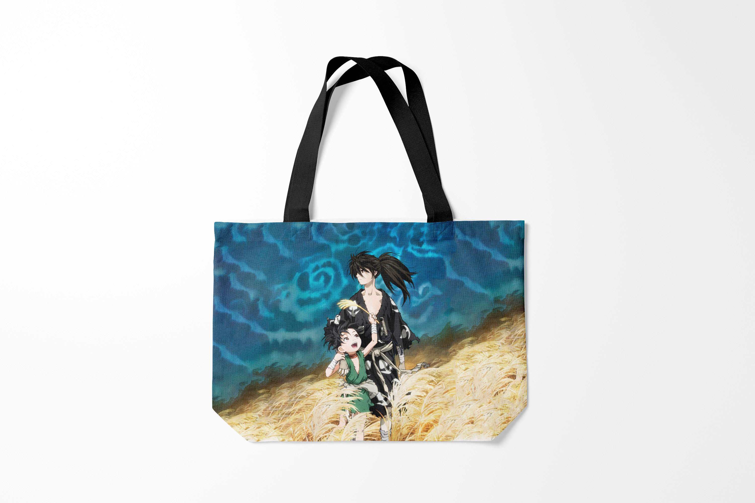 

Сумка шoппер унисекс Burnettie Дороро ХЯККИМАРУ И В ПОЛЕ, синий, Дороро ХЯККИМАРУ И В ПОЛЕ