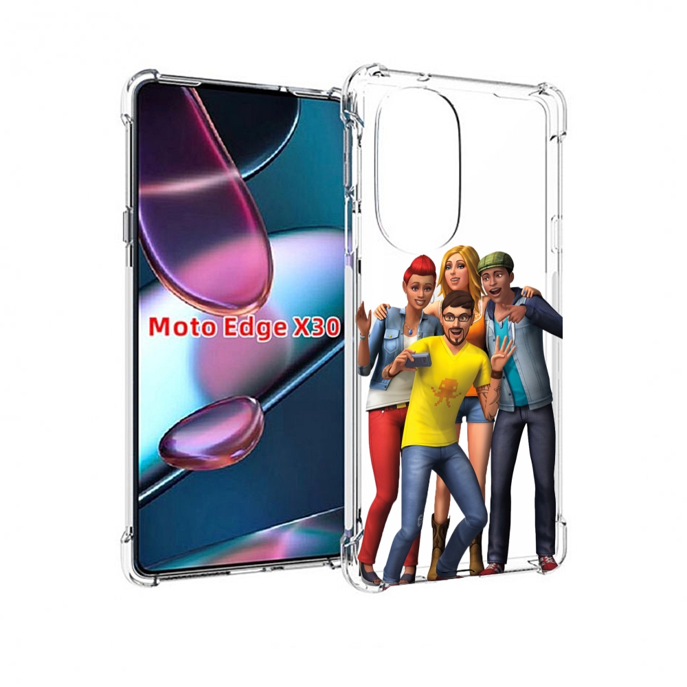 

Чехол MyPads sims для Motorola Moto Edge X30, Прозрачный, Tocco