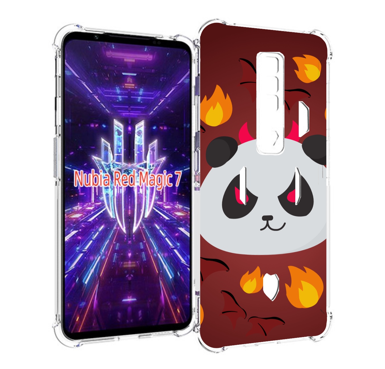 

Чехол MyPads огненная-панда для ZTE Nubia Red Magic 7, Прозрачный, Tocco