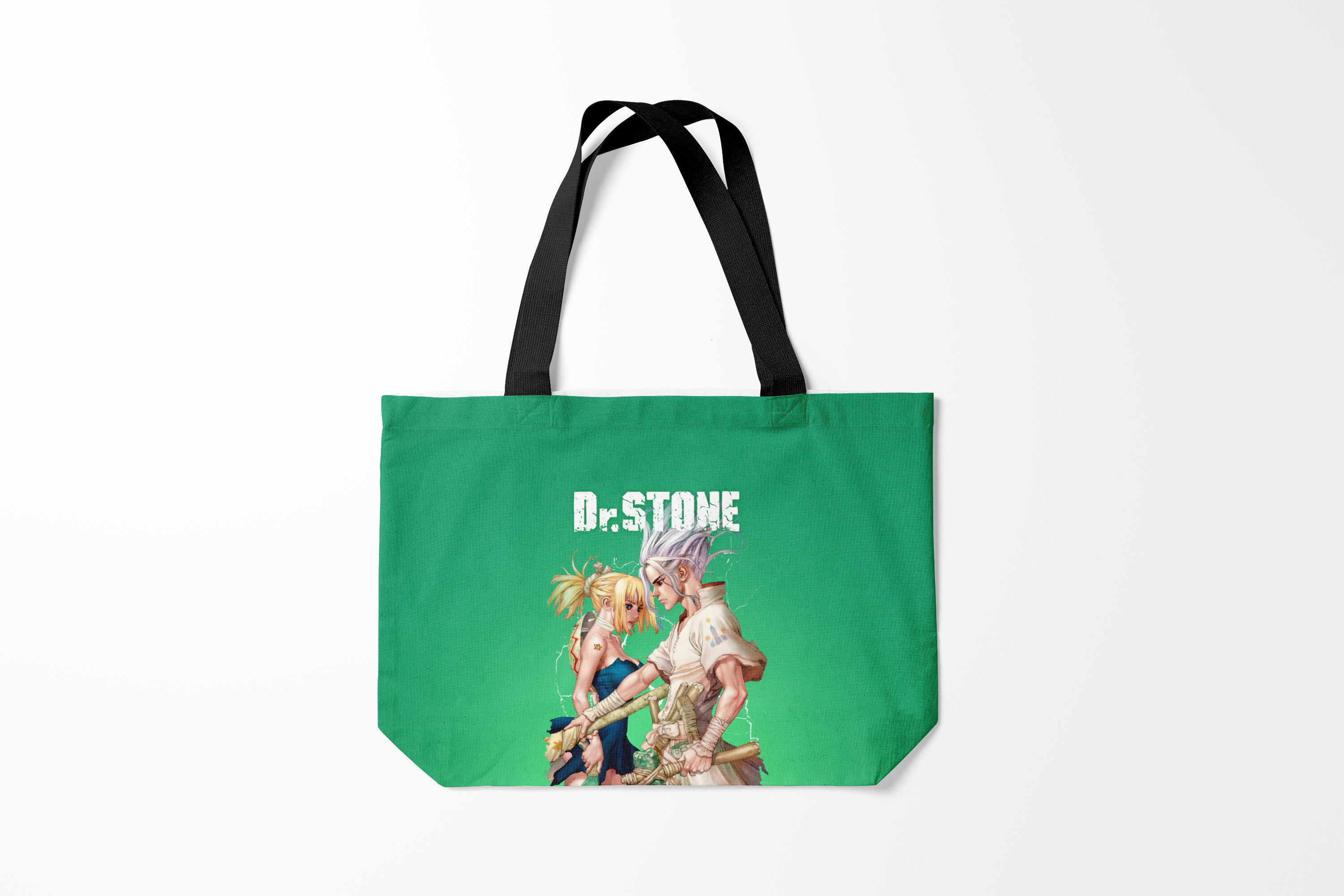 

Сумка шoппер унисекс Burnettie Доктор Стоун Dr. Stone, зеленый, Доктор Стоун Dr. Stone