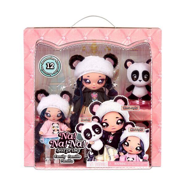 Набор Na! Na! Na! Surprise Family Panda 575979 игровой набор из 3 фигурок happy family семья свинок