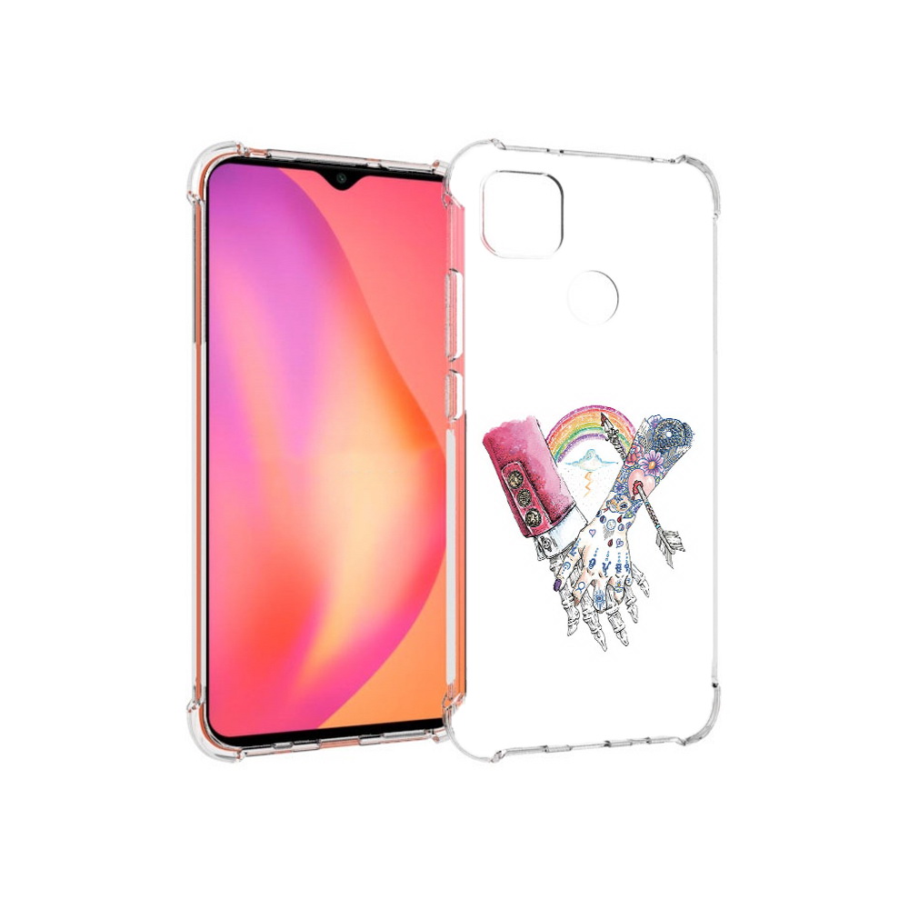 

Чехол MyPads Tocco для Xiaomi Redmi 9C абстракция руки в татуировках (PT152115.265.212), Прозрачный, Tocco