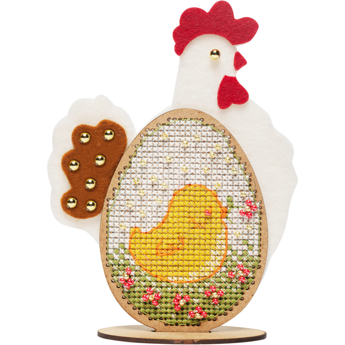 

Набор для вышивания крестом на основе Созвездие 'Курочка' П-07, 8,5х12 см