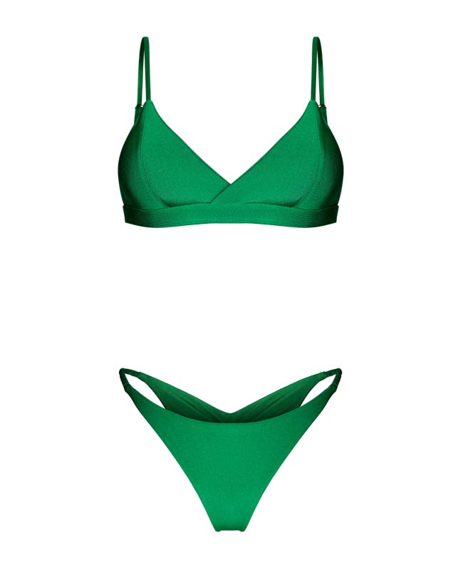 

Купальник раздельный женский Balibikini Лейла ПРО зеленый M, Лейла ПРО