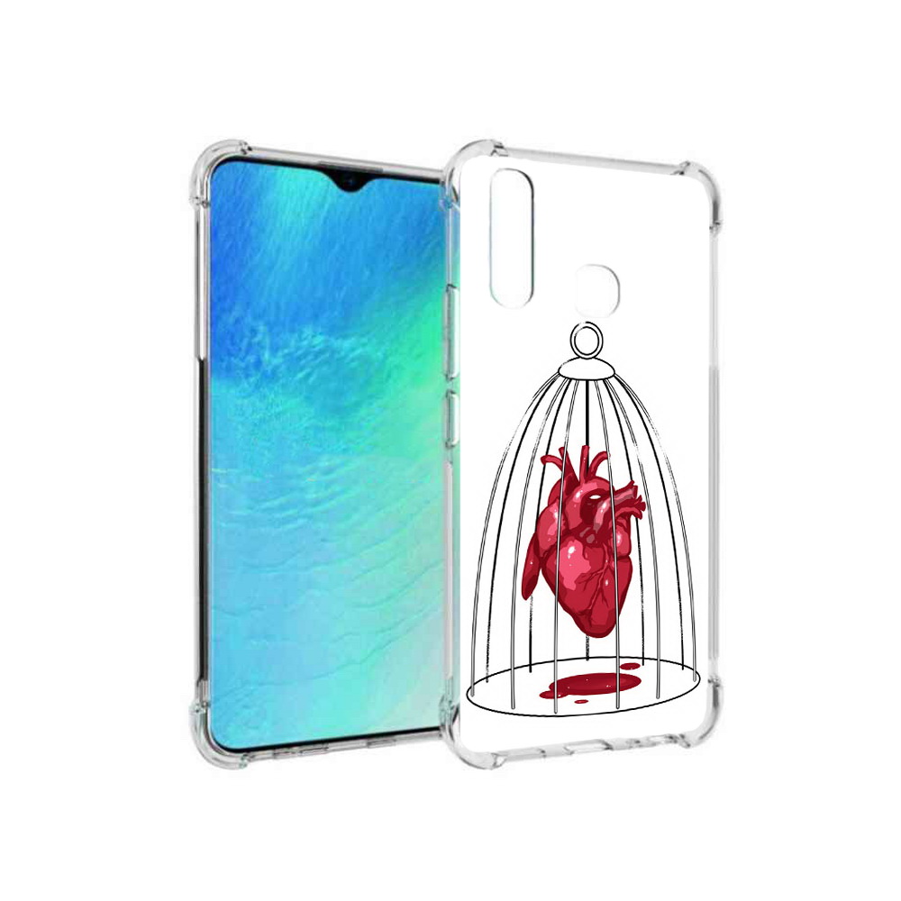 

Чехол MyPads Tocco для Vivo Y19 сердце в клетке (PT140444.419.597), Прозрачный, Tocco