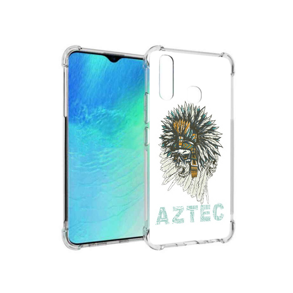 

Чехол MyPads Tocco для Vivo Y19 скелет индеец (PT140444.419.602), Прозрачный, Tocco