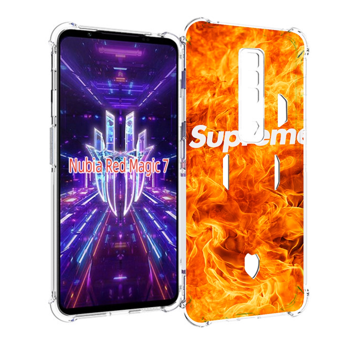 

Чехол MyPads пламя-пламенное суприм для ZTE Nubia Red Magic 7, Прозрачный, Tocco