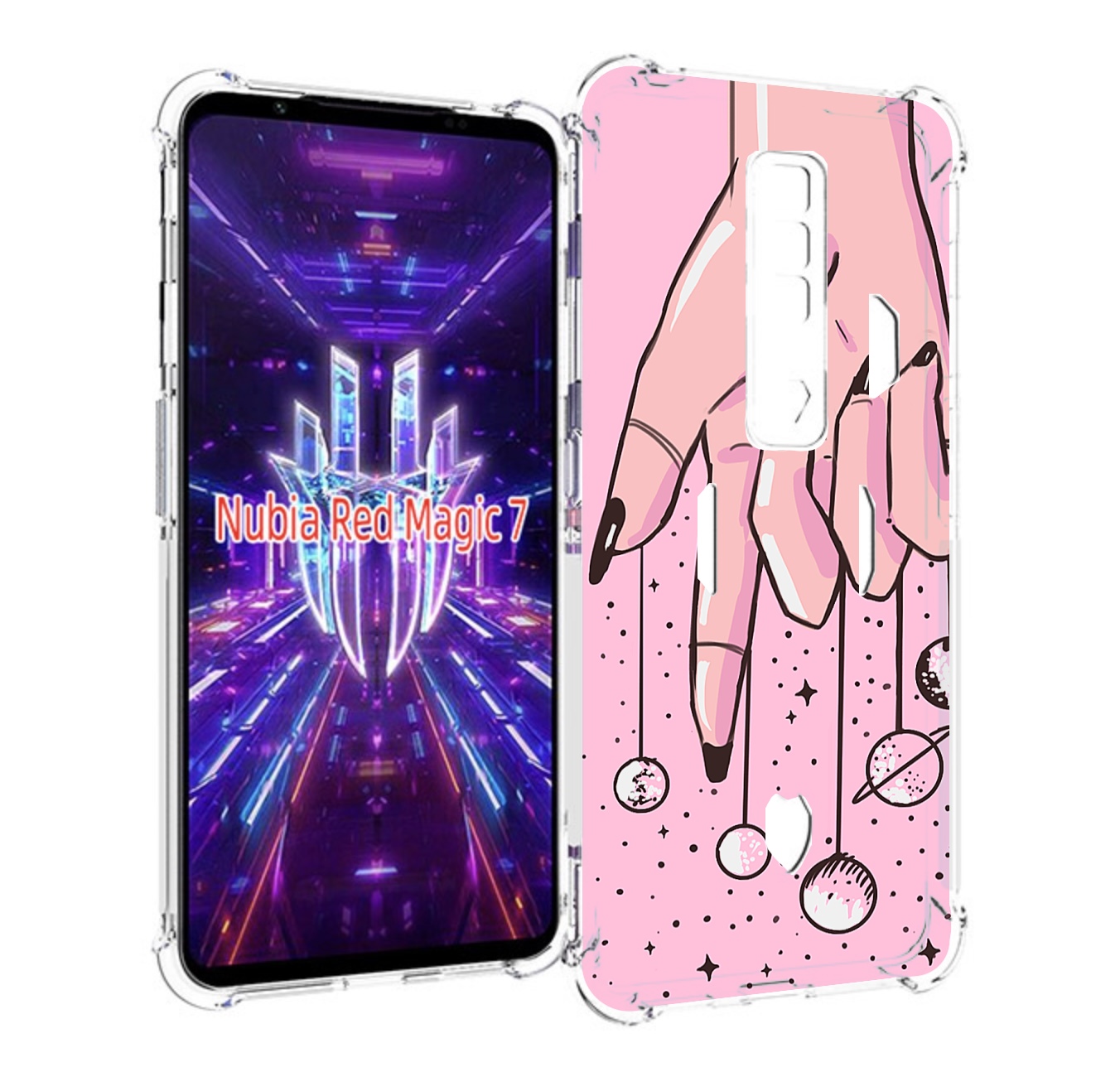 

Чехол MyPads планеты-на-пальцах для ZTE Nubia Red Magic 7, Прозрачный, Tocco