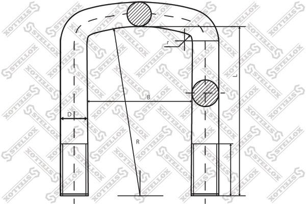 

Стремянка рессоры с гайкой 81xM16x1.5x355-U HD95-B05 MAN STELLOX 8464605SX