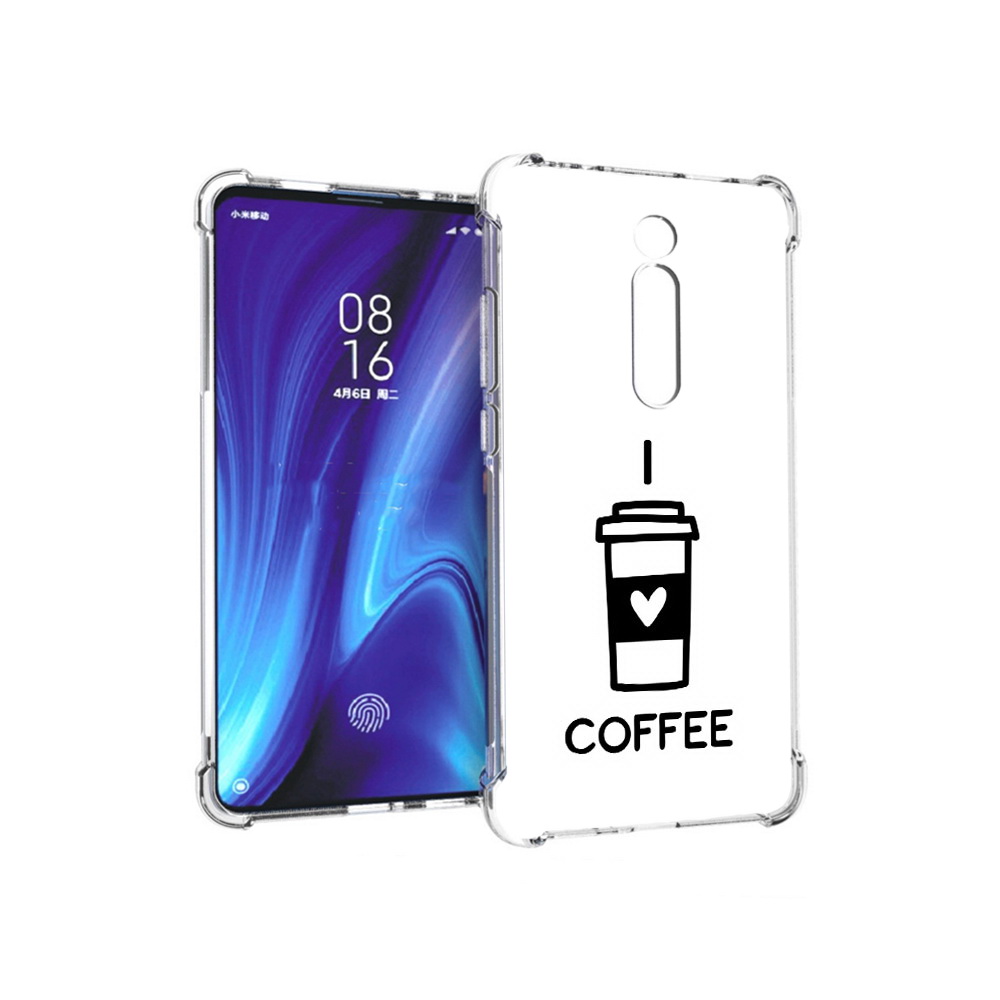 

Чехол MyPads Tocco для Xiaomi Redmi K20 Я люблю кофе (PT130504.291.206), Прозрачный, Tocco