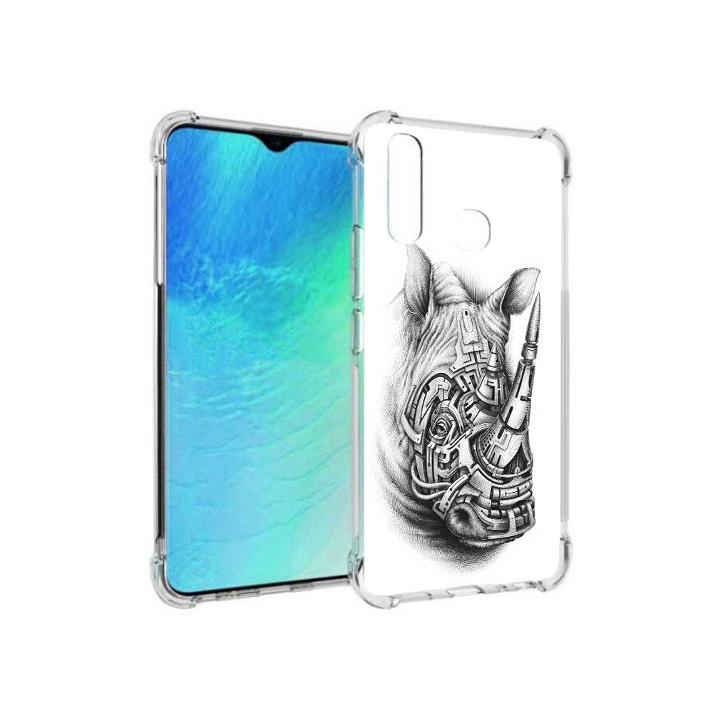

Чехол MyPads Tocco для Vivo Y19 стальной носорог (PT140444.419.620), Прозрачный, Tocco