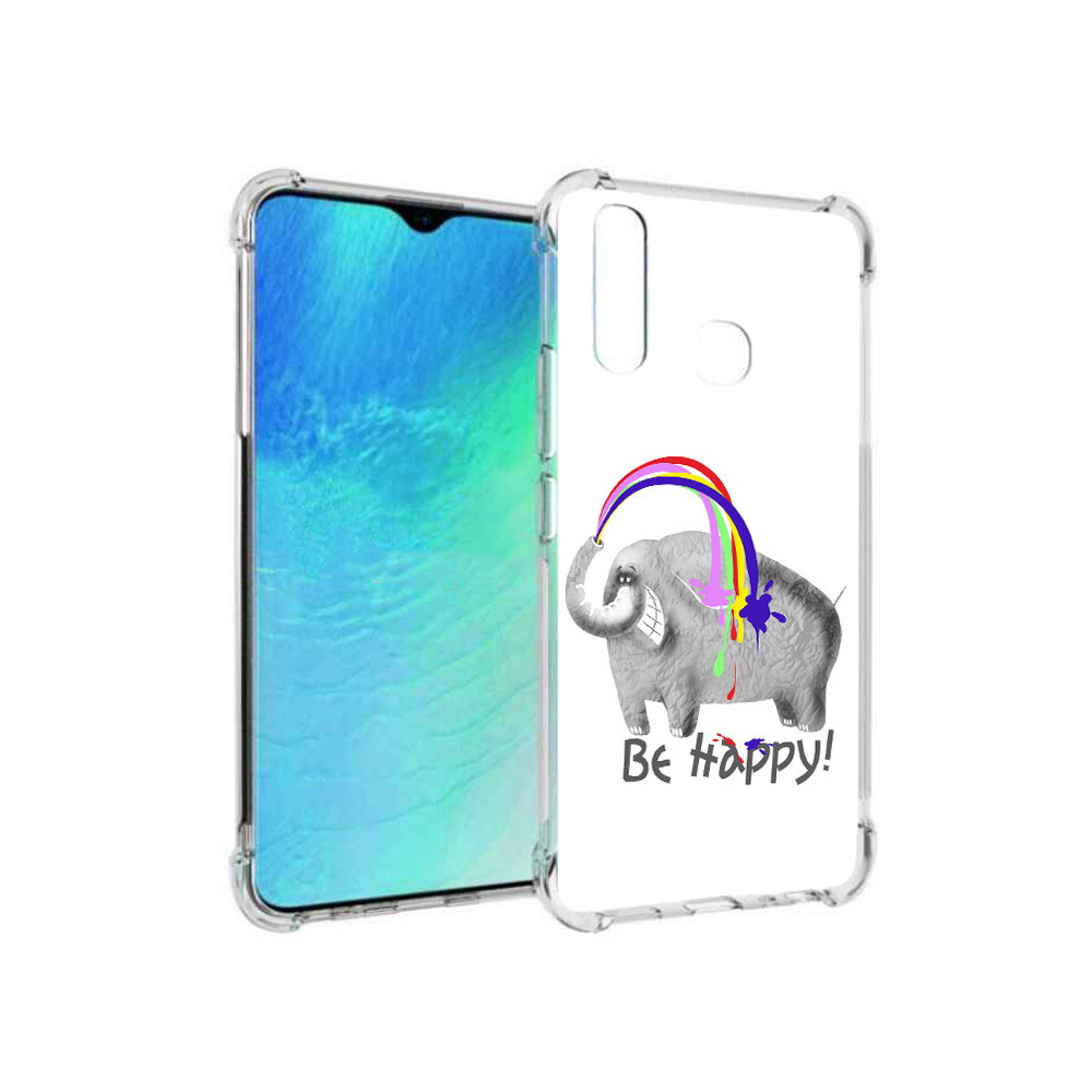 

Чехол MyPads Tocco для Vivo Y19 счастливый слон (PT140444.419.632), Прозрачный, Tocco