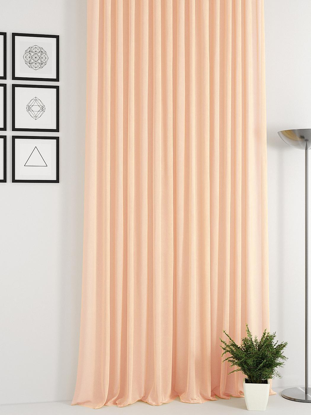 

Тюль для комнаты AT HOME / Вуаль 300х320 см / Тантс (коралл), 125288