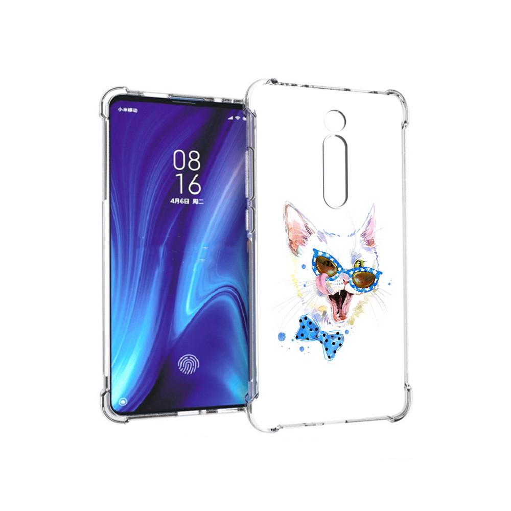 

Чехол MyPads Tocco для Xiaomi Redmi K20 белый кот (PT130504.291.229), Прозрачный, Tocco