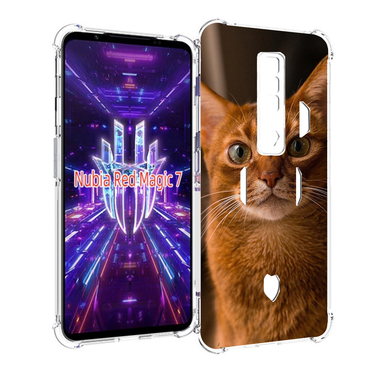 

Чехол MyPads порода кошки абисинская для ZTE Nubia Red Magic 7, Прозрачный, Tocco