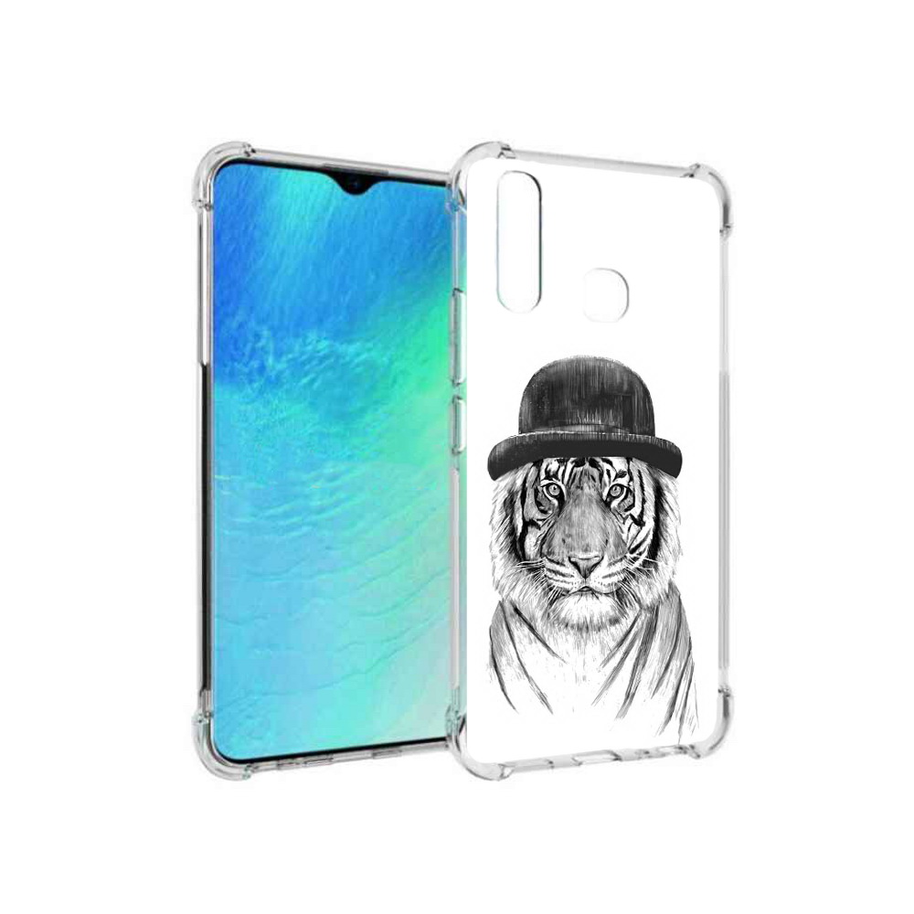 

Чехол MyPads Tocco для Vivo Y19 тигр британец (PT140444.419.641), Прозрачный, Tocco