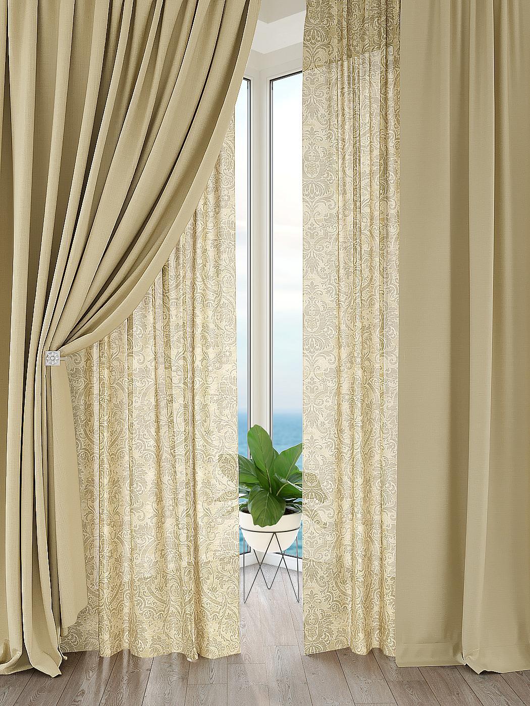 

Комплекты штор AT HOME / шторы в комнату 150х260 см / Ролнос, 526086