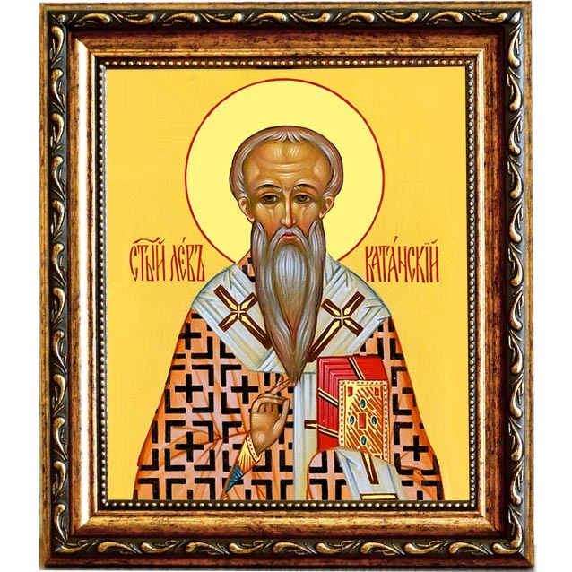 

Лев Катанский Святитель. Икона на холсте.