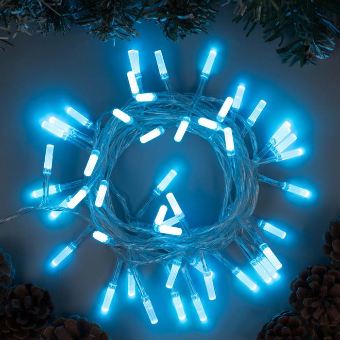 Световая гирлянда новогодняя Luazon Lighting звездочки 3590715 5 м синий