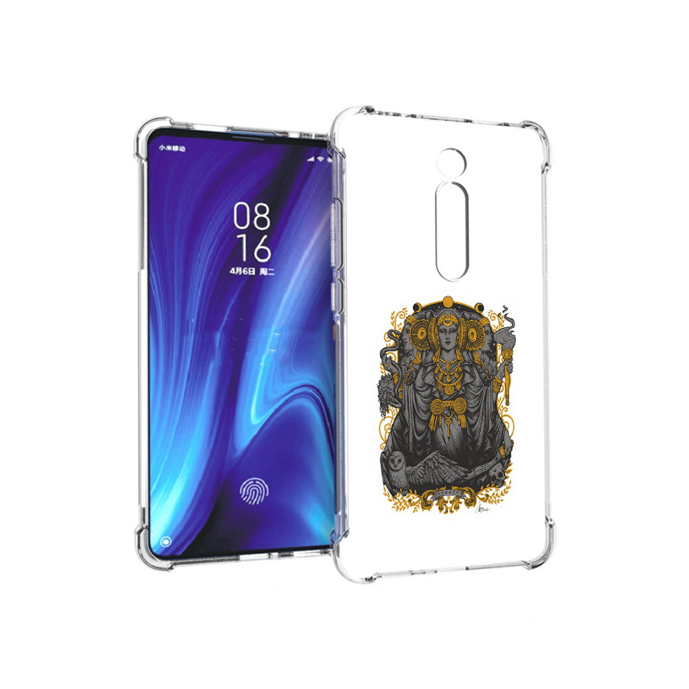 

Чехол MyPads Tocco для Xiaomi Redmi K20 божество с золотыми элементами (PT130504.291.241), Прозрачный, Tocco