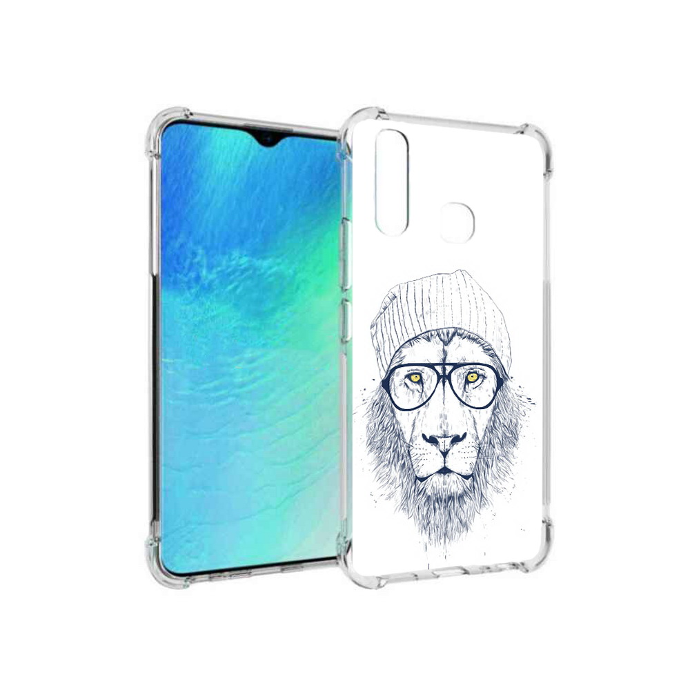 

Чехол MyPads Tocco для Vivo Y19 хиппи лев (PT140444.419.663), Прозрачный, Tocco