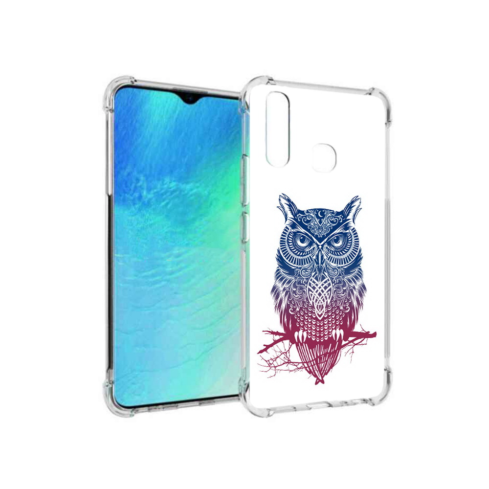 

Чехол MyPads Tocco для Vivo Y19 хиппи сова (PT140444.419.664), Прозрачный, Tocco