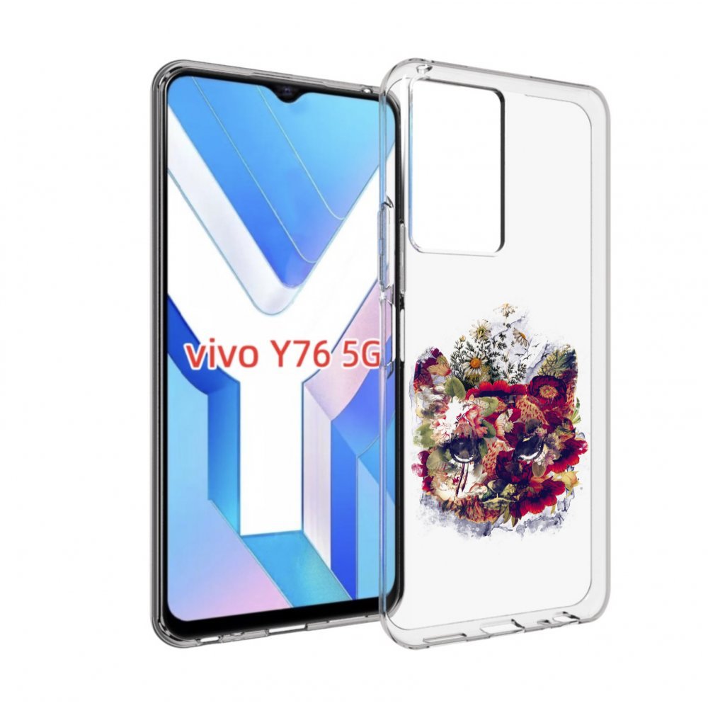 

Чехол MyPads Лиса в цветах-2 для Vivo Y76 5G, Прозрачный, Tocco