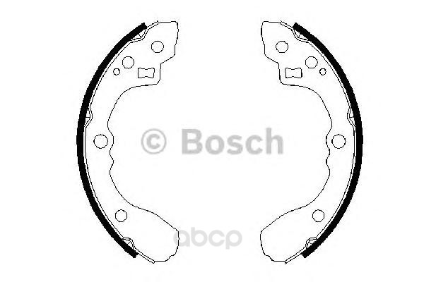 

Тормозные колодки Bosch задние барабанные 986487687