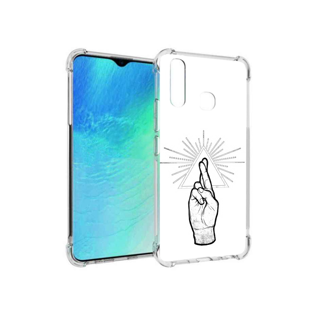 

Чехол MyPads Tocco для Vivo Y19 черно белая рука (PT140444.419.681), Прозрачный, Tocco