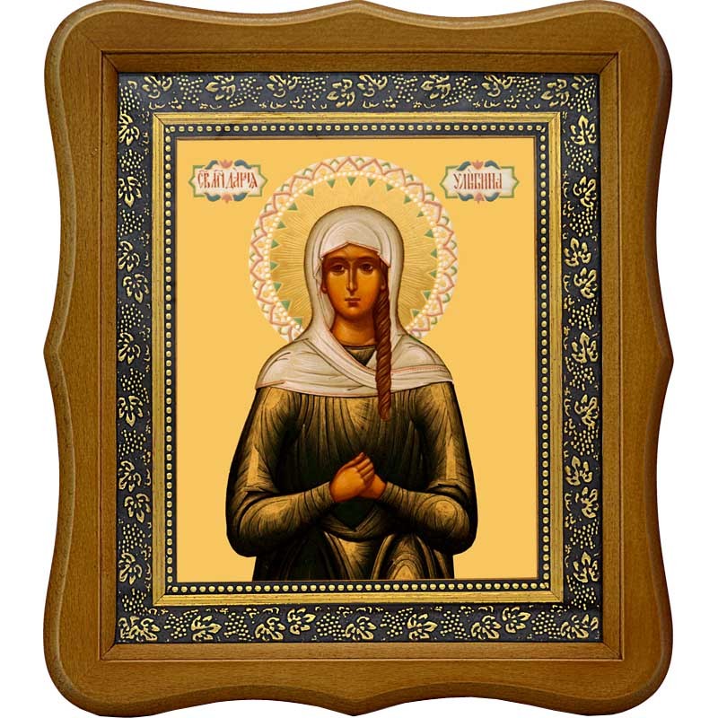 

Дария Улыбина мученица. Икона на холсте.