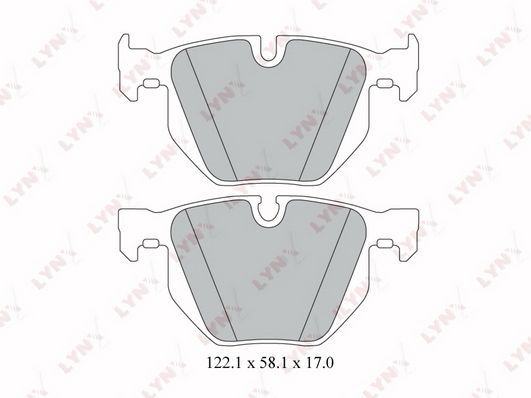 

Тормозные колодки LYNXauto задние для BMW 5 E60, 5 E6103-10, 6 E63, 6 E64 04- BD1419