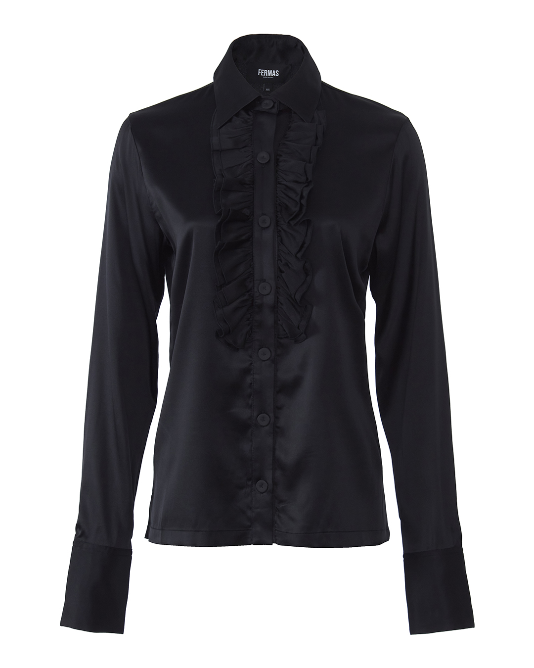 

блуза FERMAS DRAPE.BLOUSE m черный, DRAPE.BLOUSE