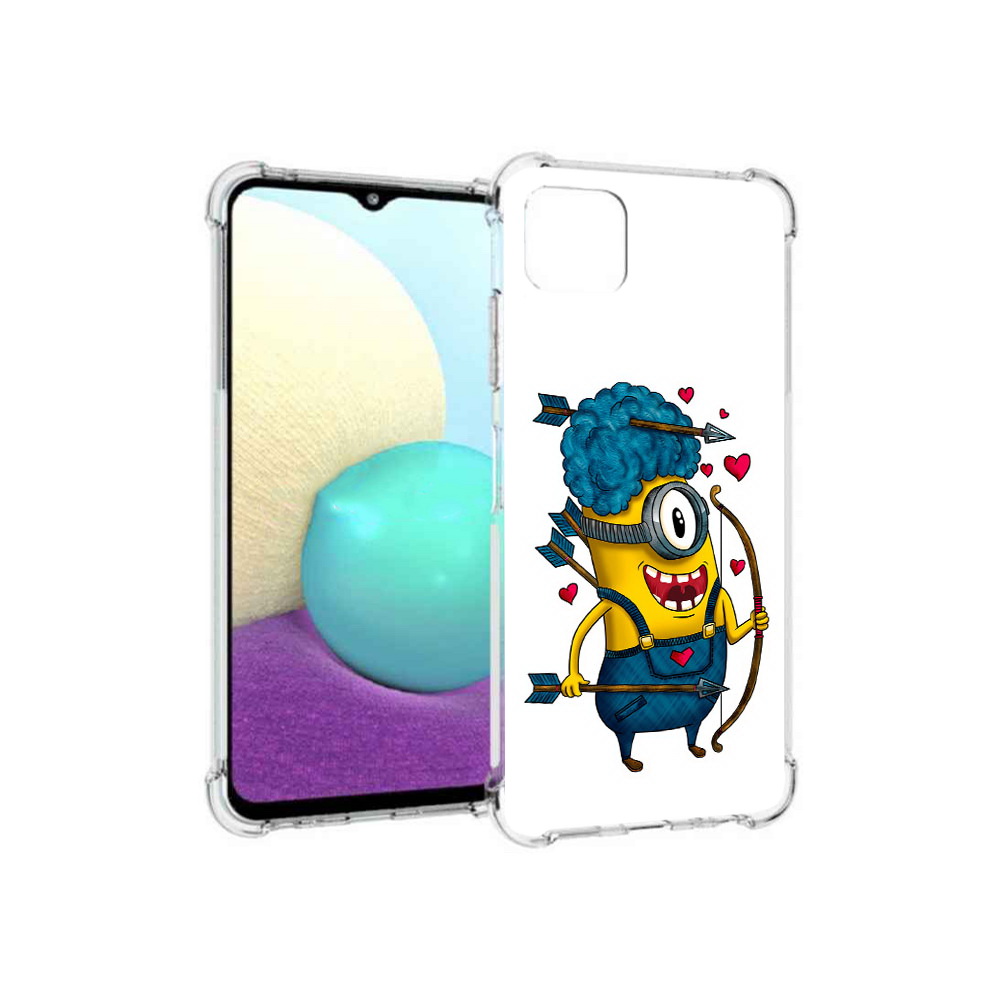 

Чехол MyPads Tocco для Samsung Galaxy A22s 5G Миньон купидон (PT226906.544.117), Прозрачный, Tocco