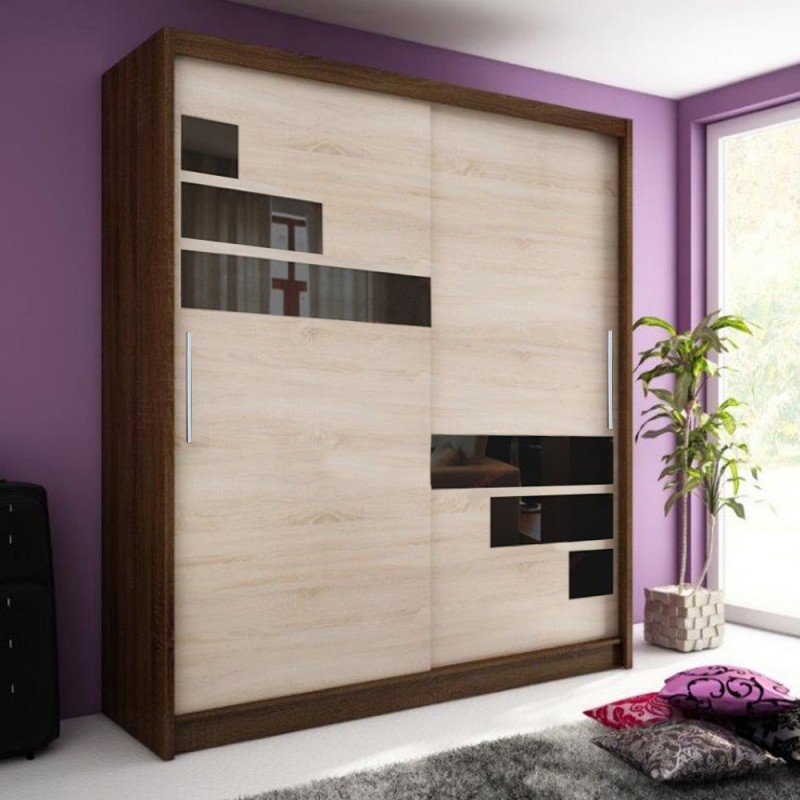 

Шкаф-купе Амадеус-35 для одежды двухдверный 150x240x40 Мегамебель, Бежевый, Амадеус-35