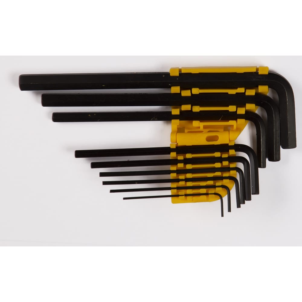 фото Ultima набор шестигранных ключей, удлиненные, 9 шт в наборе, 1,5-10 мм, сталь crv, 122003 nobrand