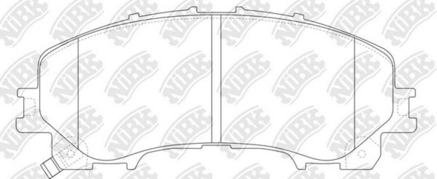 

Тормозные колодки NiBK дисковые PN2808