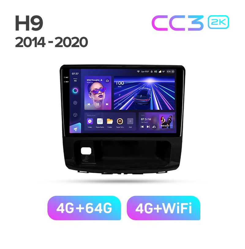 Магнитола TEYES HAVAL H9 2014-2020 г CC3 2K 464ГБ 4139000₽