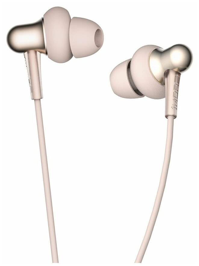 фото Наушники 1more stylish dual-dynamic driver in-ear headphones gold