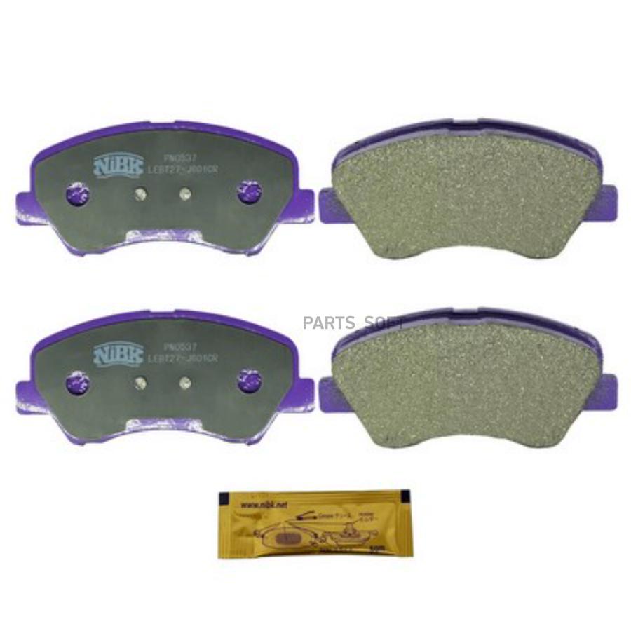 

Тормозные колодки NiBK дисковые PN0537