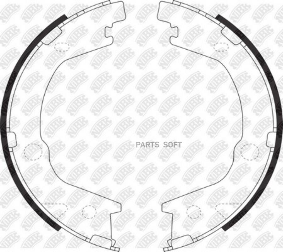 

Тормозные колодки NiBK барабанные FN11004