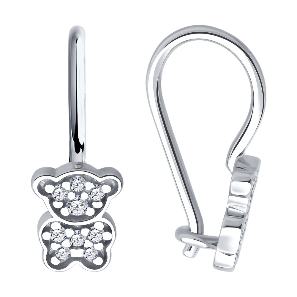 

Серьги из серебра SOKOLOV 94026917, фианит, 94026917