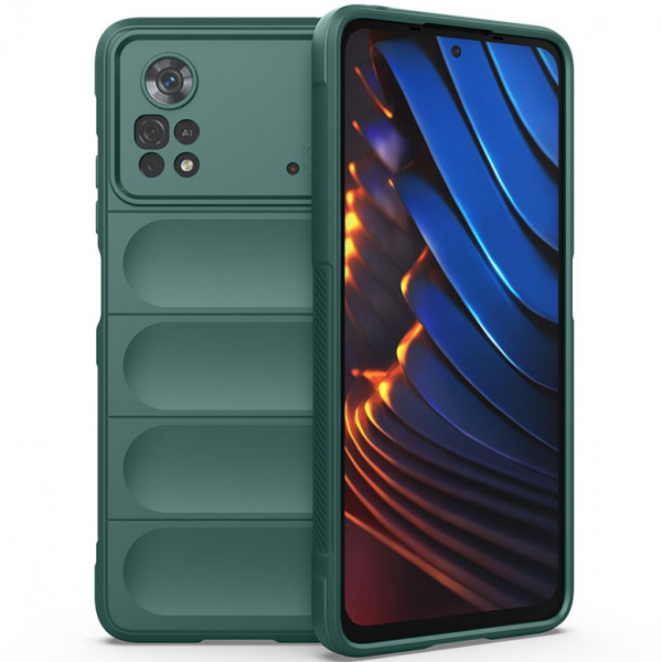 

Чехол Epik Flex Silicone для Poco X4 Pro 5G с защитой камеры и микрофиброй, Зеленый