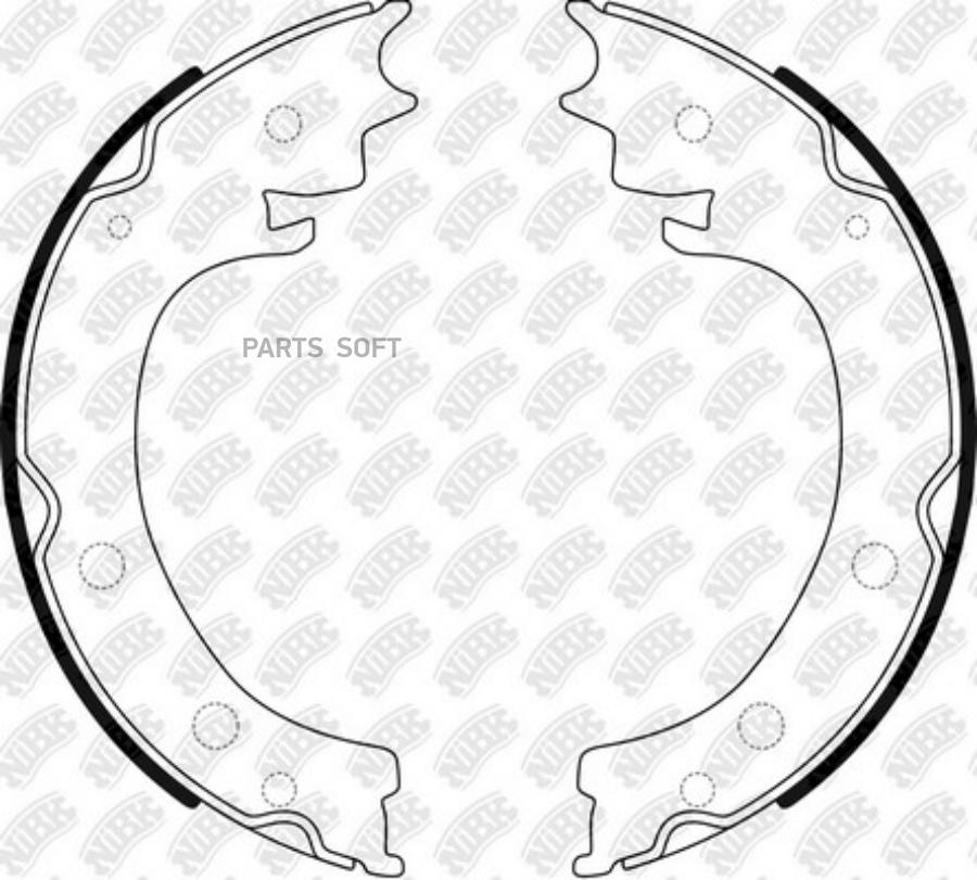 

Колодки тормозные NiBK барабанные FN0662
