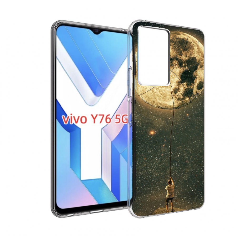 

Чехол MyPads Луна-светит для Vivo Y76 5G, Прозрачный, Tocco