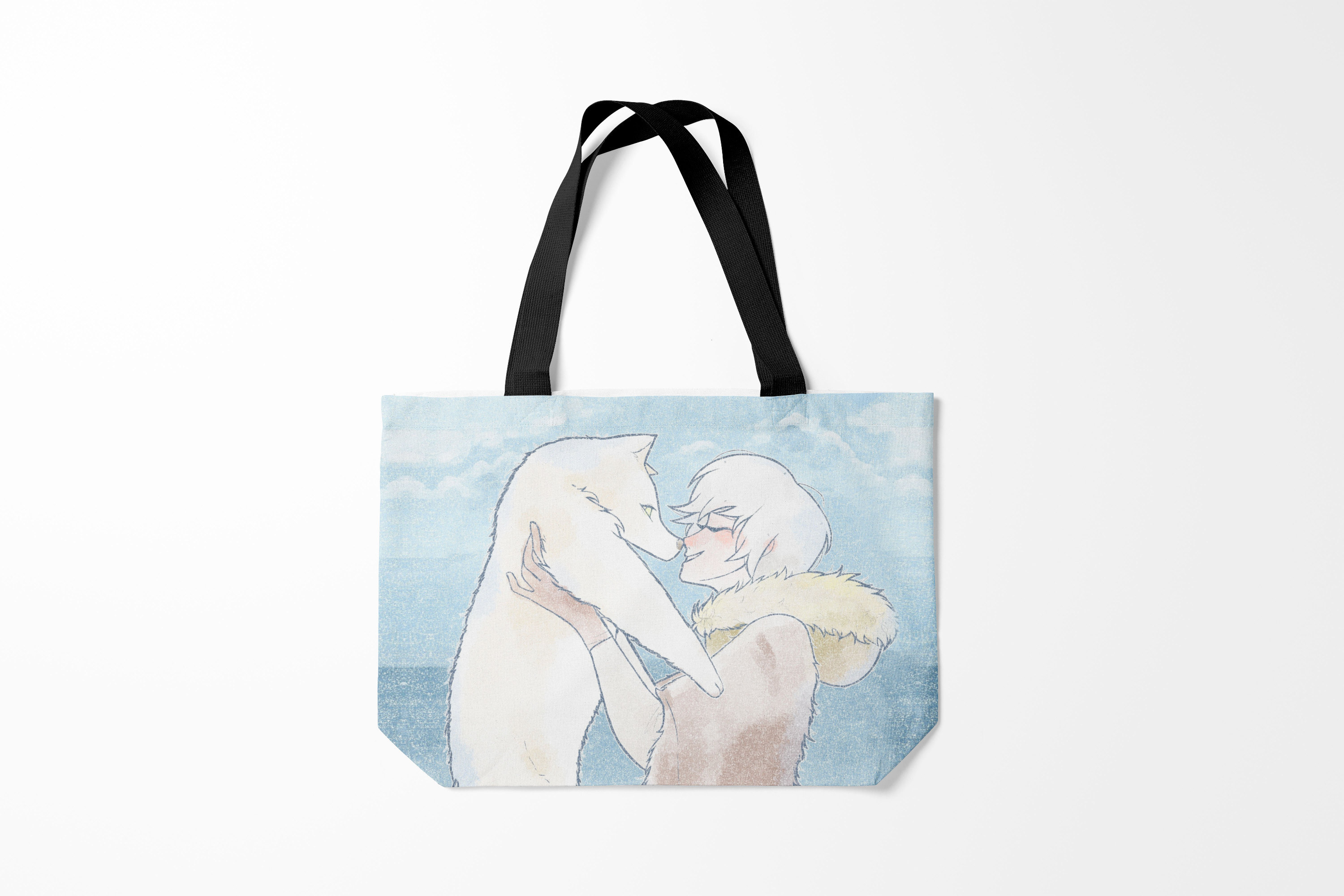 

Сумка шoппер унисекс Burnettie Для тебя бессмертный To Your Eternity, голубой, Для тебя бессмертный To Your Eternity