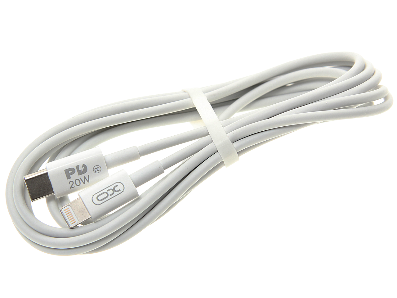 Кабель XO NB-Q189B White USB Type-C - Lightning, 2 м, белый