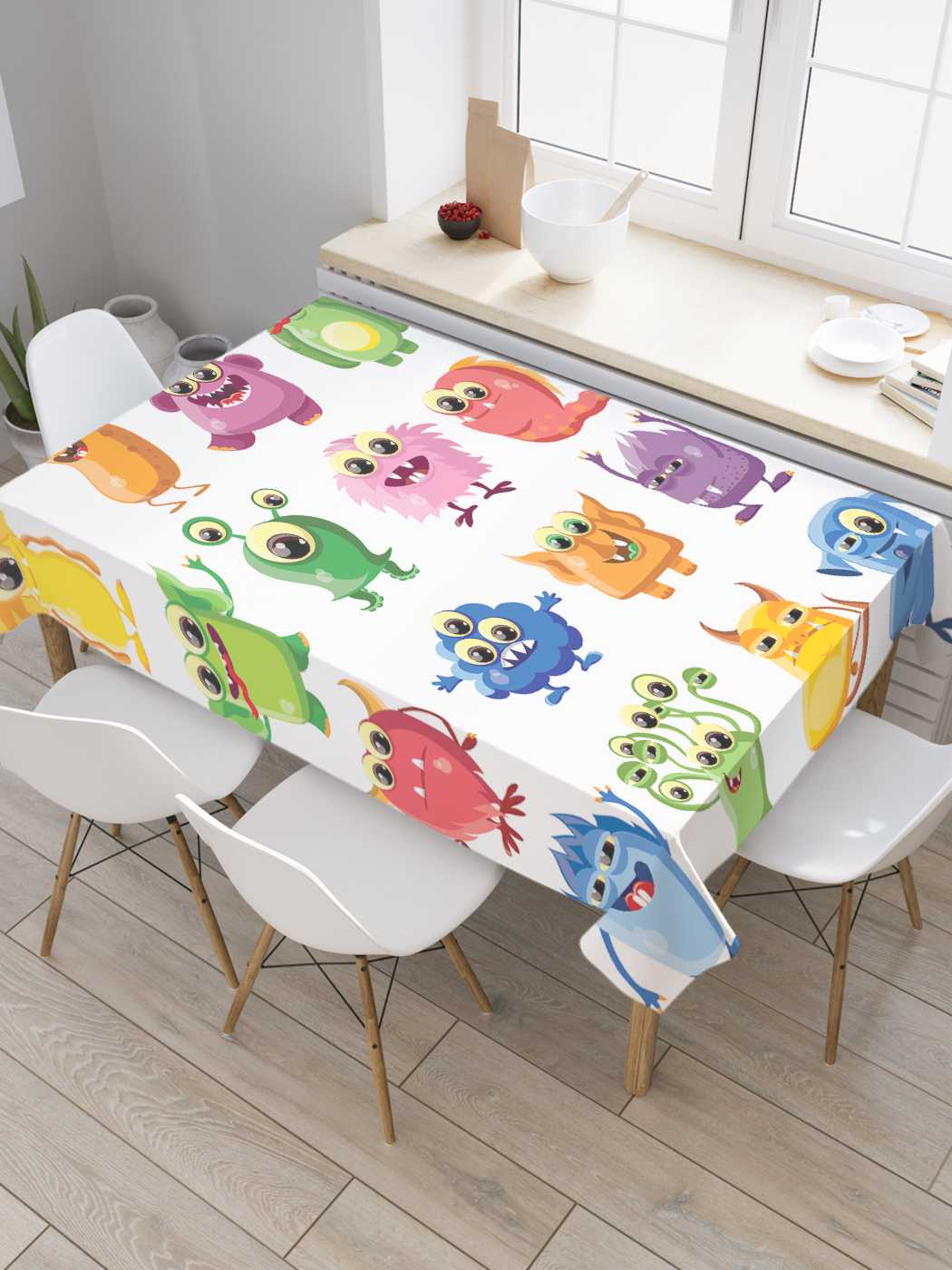 

Скатерть прямоугольная JoyArty "Веселые пришельцы" из сатена, 120x145 см, Коричневый, Веселые пришельцы