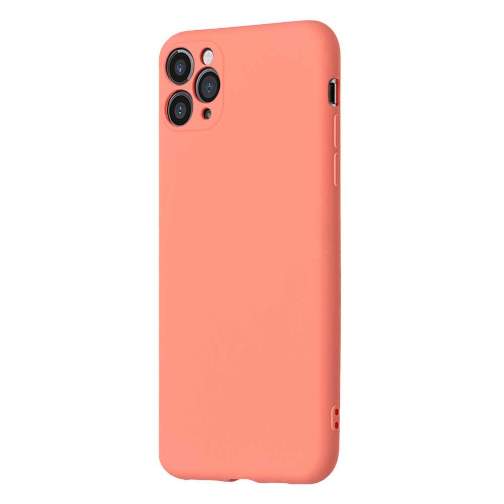 Чехол клип-кейс PERO LIQUID SILICONE для Apple iPhone 12 mini коралловый