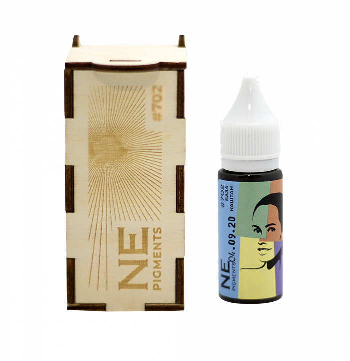 

Пигмент для бровей NE Pigments "База PRO каштан" # 702, 15мл, База PRO каштан 702