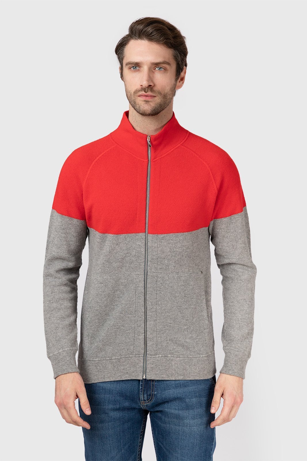 

Кардиган мужской 18W-CZLE25-KD/37 Kanzler серый S, 18W-CZLE25-KD/37